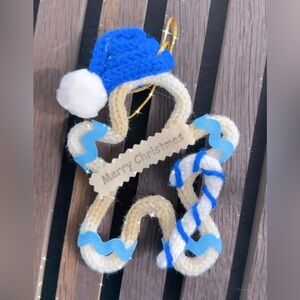 Blue and White Christmas Ornament